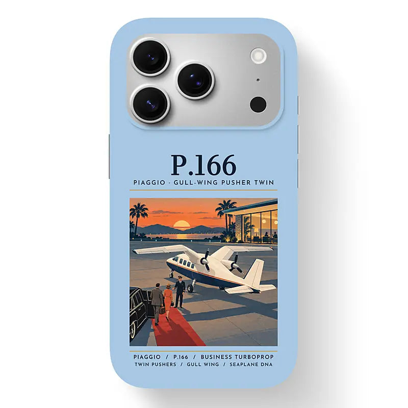 Piaggio P.166 - Poster - MagSafe iPhone 17 Pro - Light Blue