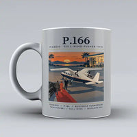 Thumbnail for Piaggio P.166 - Poster - Mug - Light Gray