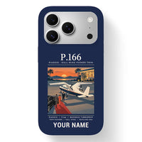 Thumbnail for Piaggio P.166 - Poster + Name - MagSafe iPhone 17 Pro - Navy Blue