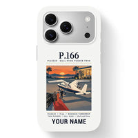 Thumbnail for Piaggio P.166 - Poster + Name - MagSafe iPhone 17 Pro - White