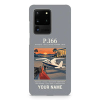 Thumbnail for Piaggio P.166 - Poster + Name - Samsung Case - Gray