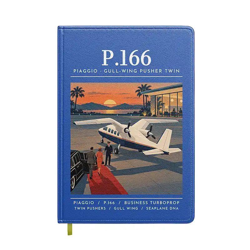Piaggio P.166 - Poster - Notebook - Blue