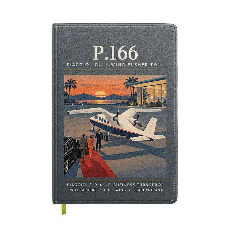 Piaggio P.166 - Poster - Notebook - Gray