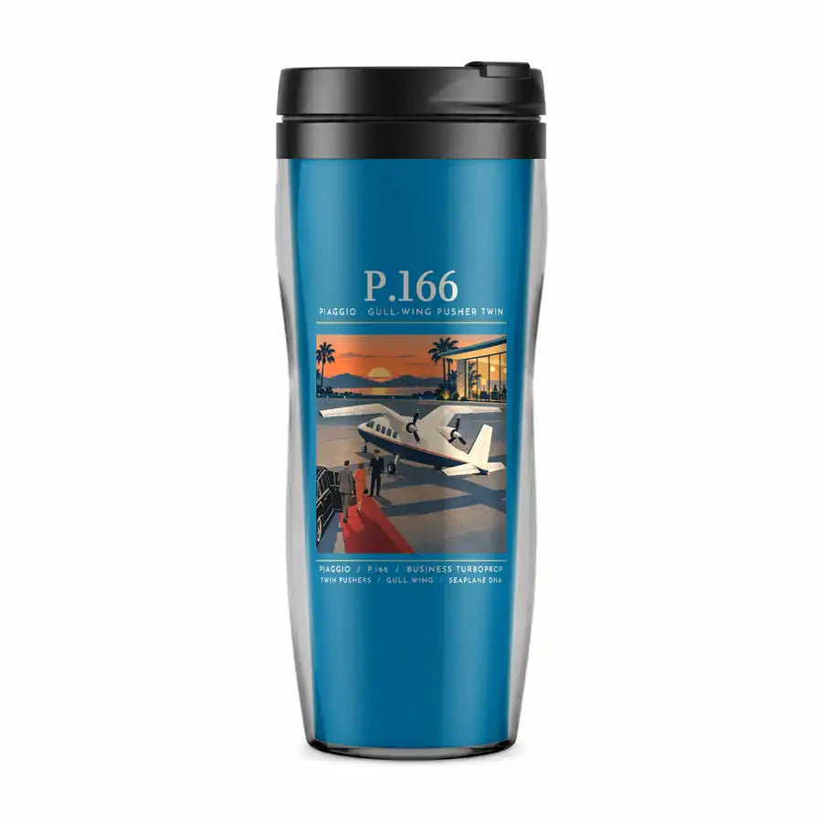 Piaggio P.166 - Poster - Plastic (No Holder) - Light Blue