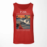 Thumbnail for Piaggio P.166 - Poster - Tank Top - Red