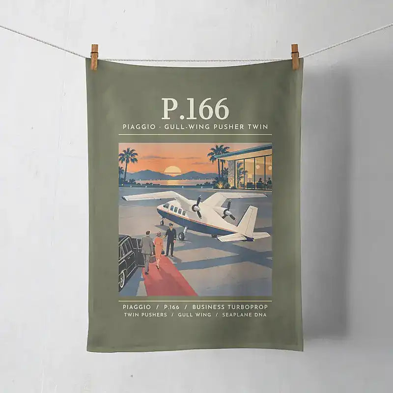 Piaggio P.166 - Poster - Towel - Green Army