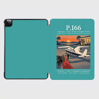 Thumbnail for Piaggio P.166 - Poster - iPad Case - Turquoise