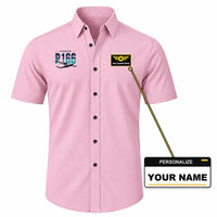 Thumbnail for Piaggio P.166 - Short Sleeve Shirt - Original - Pink + NAME