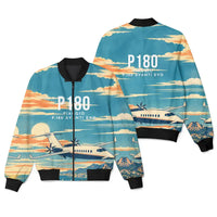 Thumbnail for Piaggio P.180 Avanti EVO 3D All-Over Print Clothing - Bomber Jacket - 3D