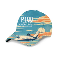 Thumbnail for Piaggio P.180 Avanti EVO 3D All-Over Print Clothing - Cap - 3D + Name