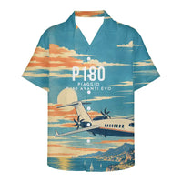 Thumbnail for Piaggio P.180 Avanti EVO 3D All-Over Print Clothing - Hawaiian Shirt - 3D