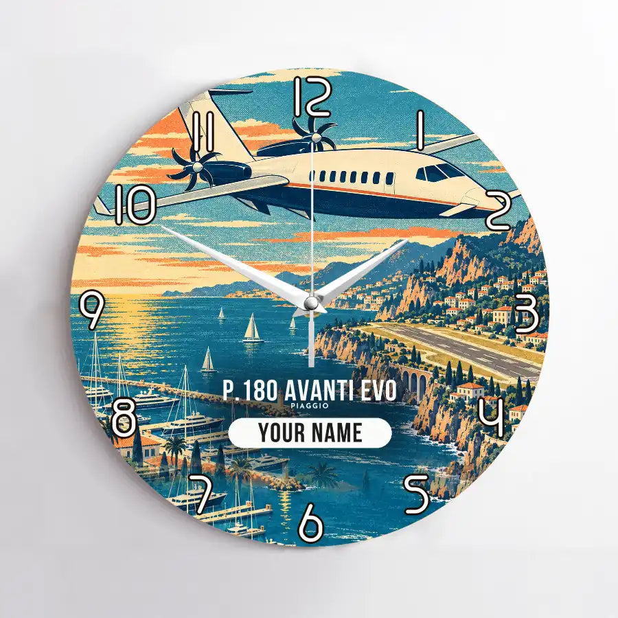 Piaggio P.180 Avanti EVO - 3D + Name - No Frame - Full Print