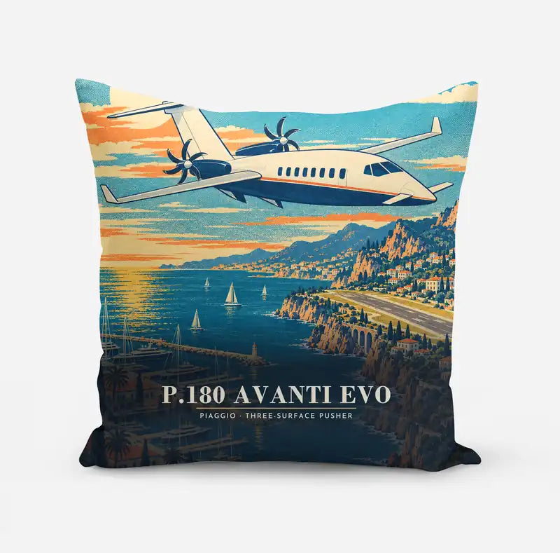 Piaggio P.180 Avanti EVO - 3D - Pillow - Full Print