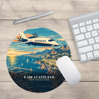 Thumbnail for Piaggio P.180 Avanti EVO - 3D - Round Mouse Pad - Full Print