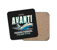Thumbnail for Piaggio P.180 Avanti EVO - Cartoon - Coaster - Black