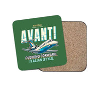 Thumbnail for Piaggio P.180 Avanti EVO - Cartoon - Coaster - Green