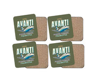 Thumbnail for Piaggio P.180 Avanti EVO - Cartoon - Coaster Set - Green Army