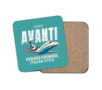 Thumbnail for Piaggio P.180 Avanti EVO - Cartoon - Coaster - Turquoise