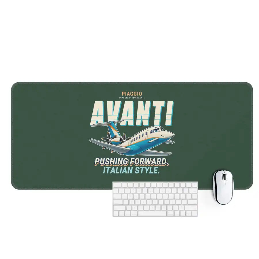 Piaggio P.180 Avanti EVO - Cartoon - Desk Mat - Dark Green