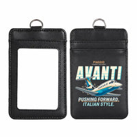 Thumbnail for Piaggio P.180 Avanti EVO - Cartoon - ID Card Holder - Black