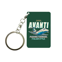 Thumbnail for Piaggio P.180 Avanti EVO - Cartoon - Key Chain - Dark Green