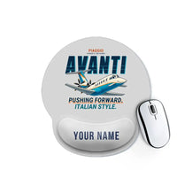 Thumbnail for Piaggio P.180 Avanti EVO - Cartoon + Name - Ergonomic Mouse Pad - Light Gray