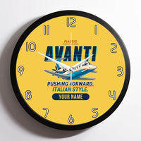 Thumbnail for Piaggio P.180 Avanti EVO - Cartoon + Name - Framed - Yellow