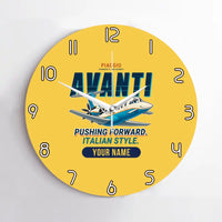 Thumbnail for Piaggio P.180 Avanti EVO - Cartoon + Name - No Frame - Yellow