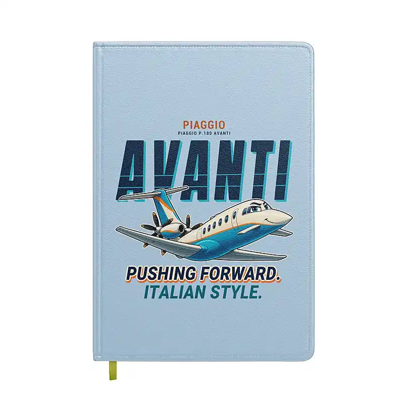 Piaggio P.180 Avanti EVO - Cartoon - Notebook - Light Blue
