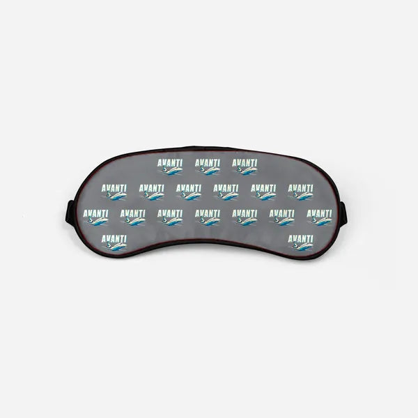 Piaggio P.180 Avanti EVO - Cartoon Pattern - Sleep Mask - Gray