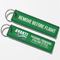 Thumbnail for Piaggio P.180 Avanti EVO Aviator Key Chains - Green - Cartoon - Remove Before Flight