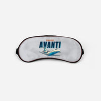 Thumbnail for Piaggio P.180 Avanti EVO - Cartoon - Sleep Mask - Light Gray