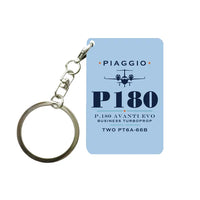 Thumbnail for Piaggio P.180 Avanti EVO - Heritage - Key Chain - Light Blue
