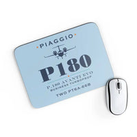 Thumbnail for Piaggio P.180 Avanti EVO - Heritage - Mouse Pad - Light Blue