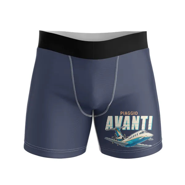 Piaggio P.180 Avanti EVO - Men Boxers - Cartoon - Navy Blue