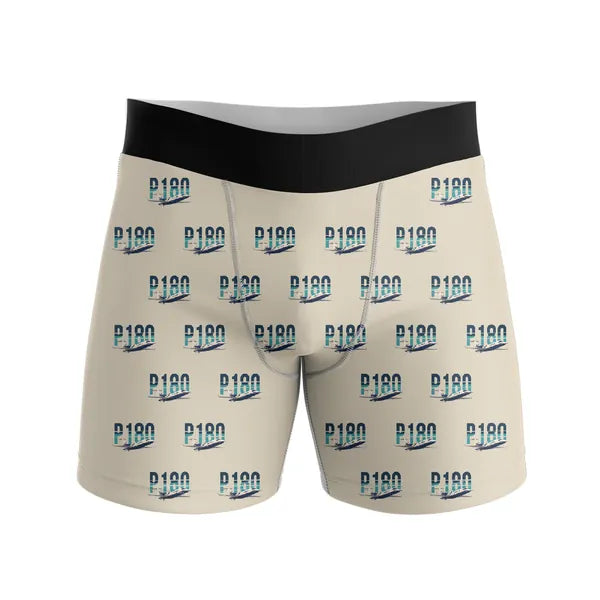 Piaggio P.180 Avanti EVO - Men Boxers - Original Pattern - Beige