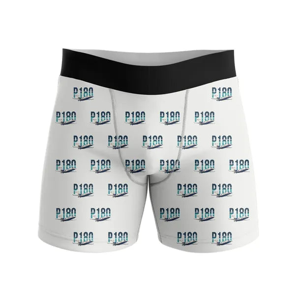 Piaggio P.180 Avanti EVO - Men Boxers - Original Pattern - White