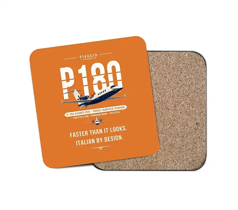 Piaggio P.180 Avanti EVO - Original - Coaster - Orange