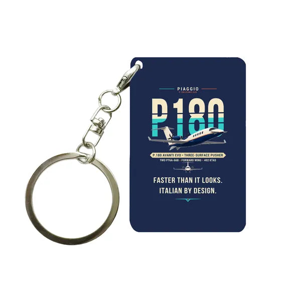 Piaggio P.180 Avanti EVO - Original - Key Chain - Navy Blue