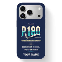Thumbnail for Piaggio P.180 Avanti EVO - Original + Name - MagSafe iPhone 17 Pro - Navy Blue