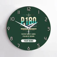Thumbnail for Piaggio P.180 Avanti EVO - Original + Name - No Frame - Dark Green
