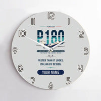 Thumbnail for Piaggio P.180 Avanti EVO - Original + Name - No Frame - Light Gray