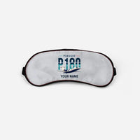 Thumbnail for Piaggio P.180 Avanti EVO - Original + Name - Sleep Mask - Light Gray
