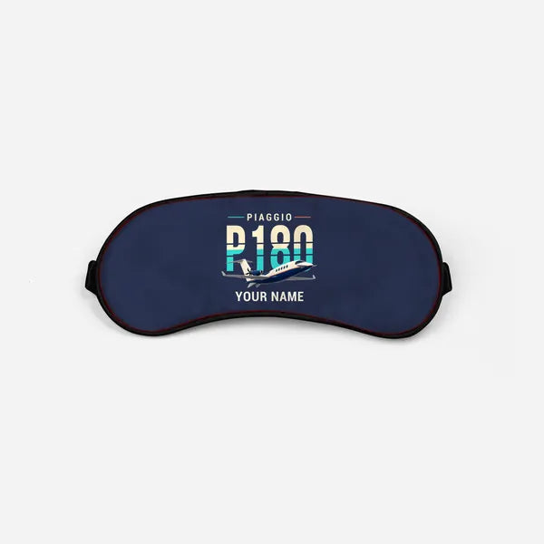Piaggio P.180 Avanti EVO - Original + Name - Sleep Mask - Navy Blue