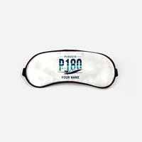 Thumbnail for Piaggio P.180 Avanti EVO - Original + Name - Sleep Mask - White