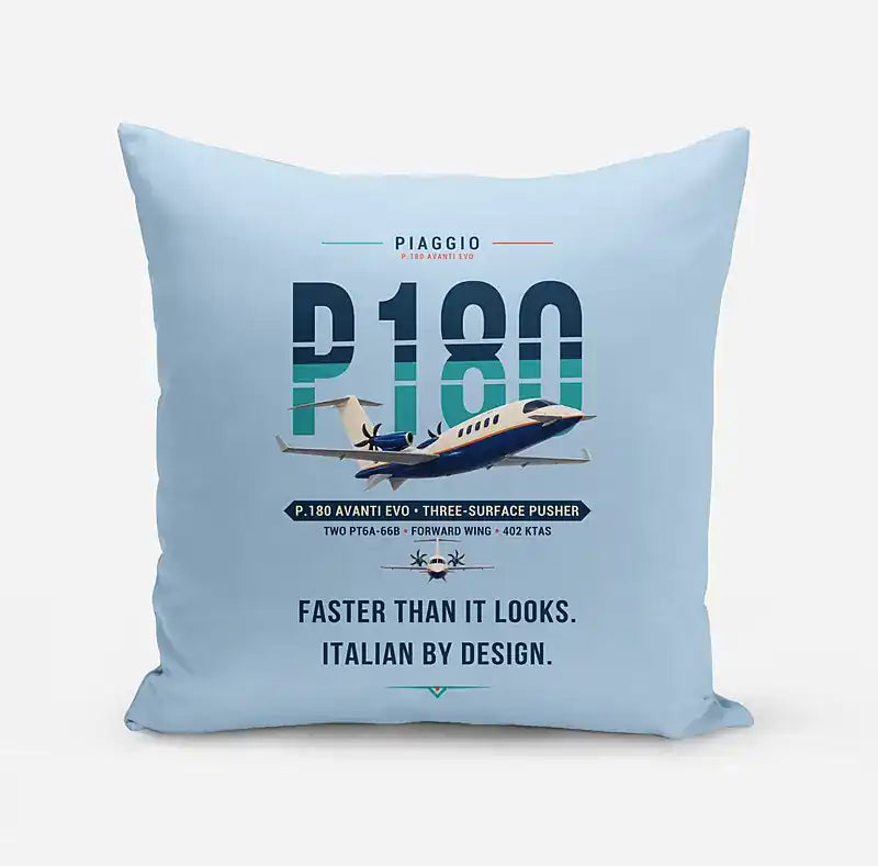 Piaggio P.180 Avanti EVO - Original - Pillow - Light Blue