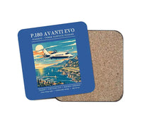 Thumbnail for Piaggio P.180 Avanti EVO - Poster - Coaster - Blue