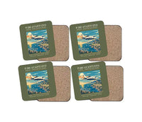 Thumbnail for Piaggio P.180 Avanti EVO - Poster - Coaster Set - Green Army