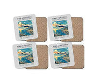 Thumbnail for Piaggio P.180 Avanti EVO - Poster - Coaster Set - Light Gray