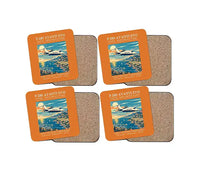 Thumbnail for Piaggio P.180 Avanti EVO - Poster - Coaster Set - Orange